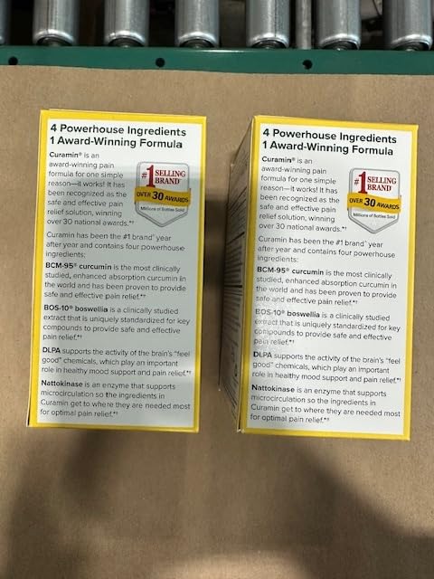 Terry Naturally Curamin – Curcumin for Circulation & Endorphin Support (60 Caps x 2)