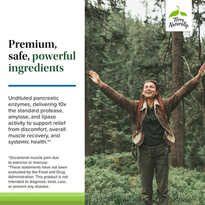 Terry Naturally Clinical Digestive Enzymes - Undiluted Pancreatic Enzymes, 90 Tablets