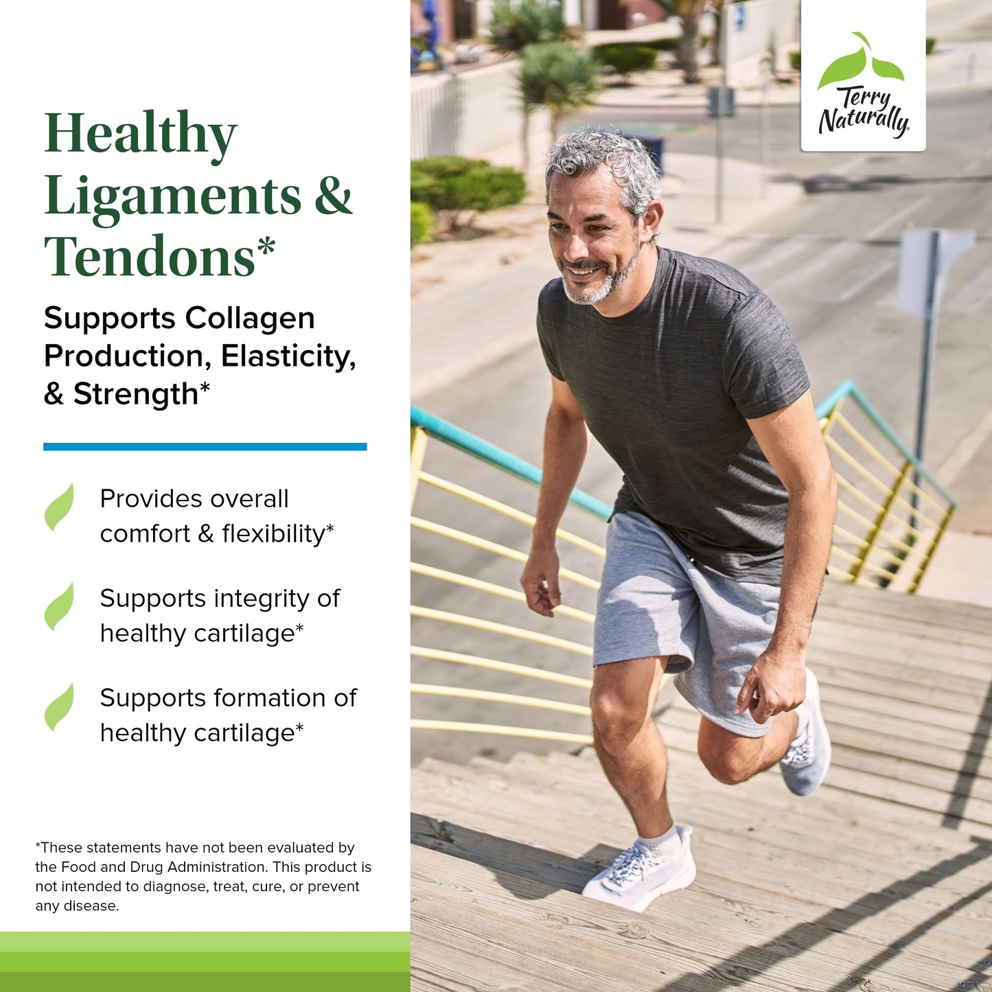Terry Naturally Healthy Ligaments & Tendons - Non-GMO Dietary Supplement