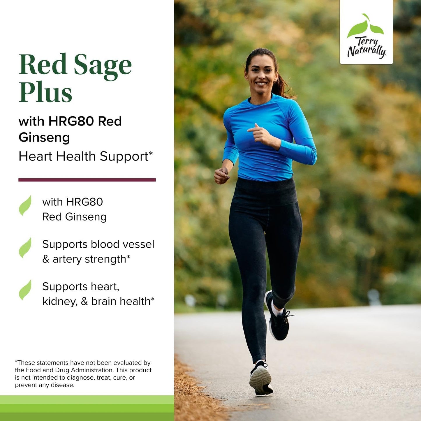 Terry Naturally Red Sage Plus with HRG80 Red Ginseng - Heart Health