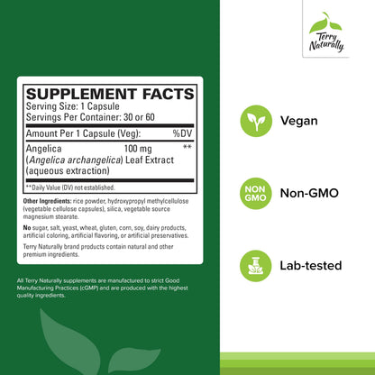 Terry Naturally SagePro Bladder: Bladder Support | Angelica Leaf Extract | Vegan 30 Capsules