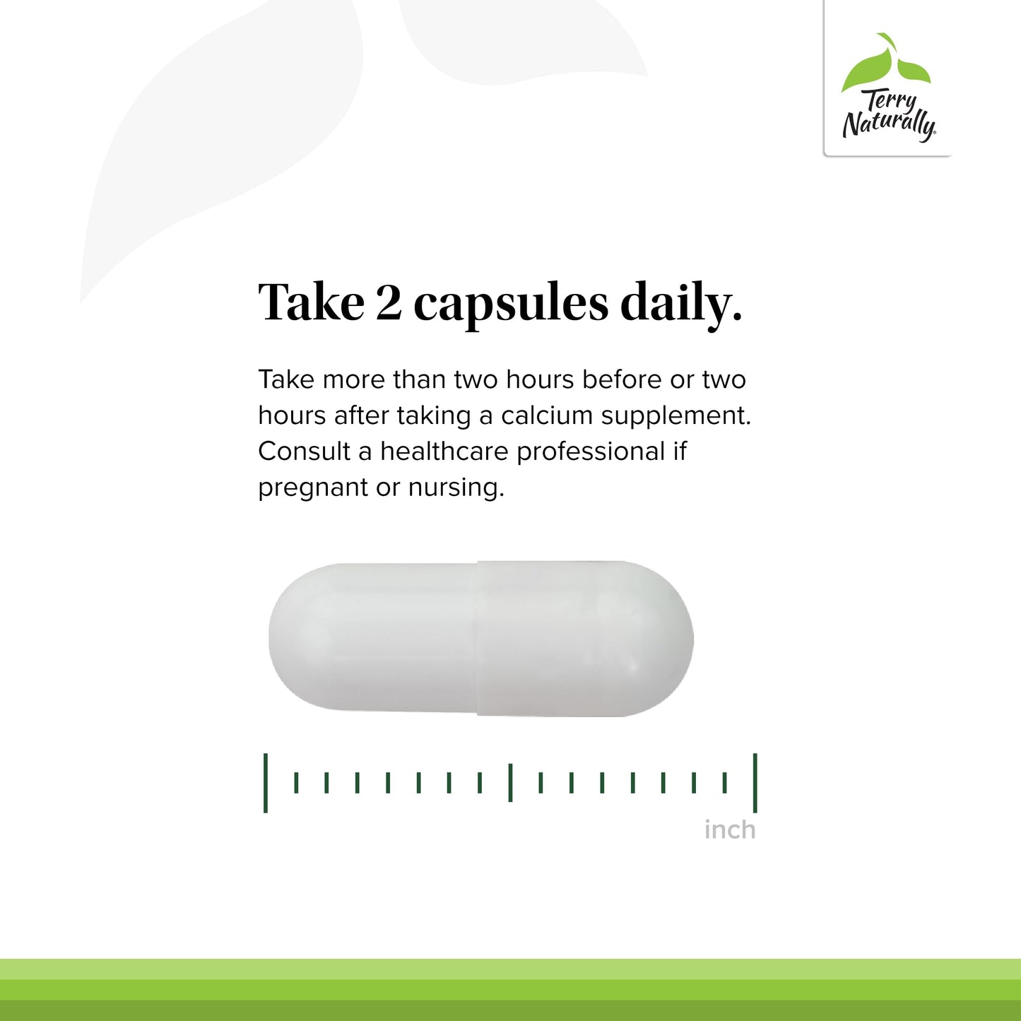 Terry Naturally Strontium - Bone Health & Strength Support (Vegan Capsules, Strontium Citrate) - 60 Capsules x 2