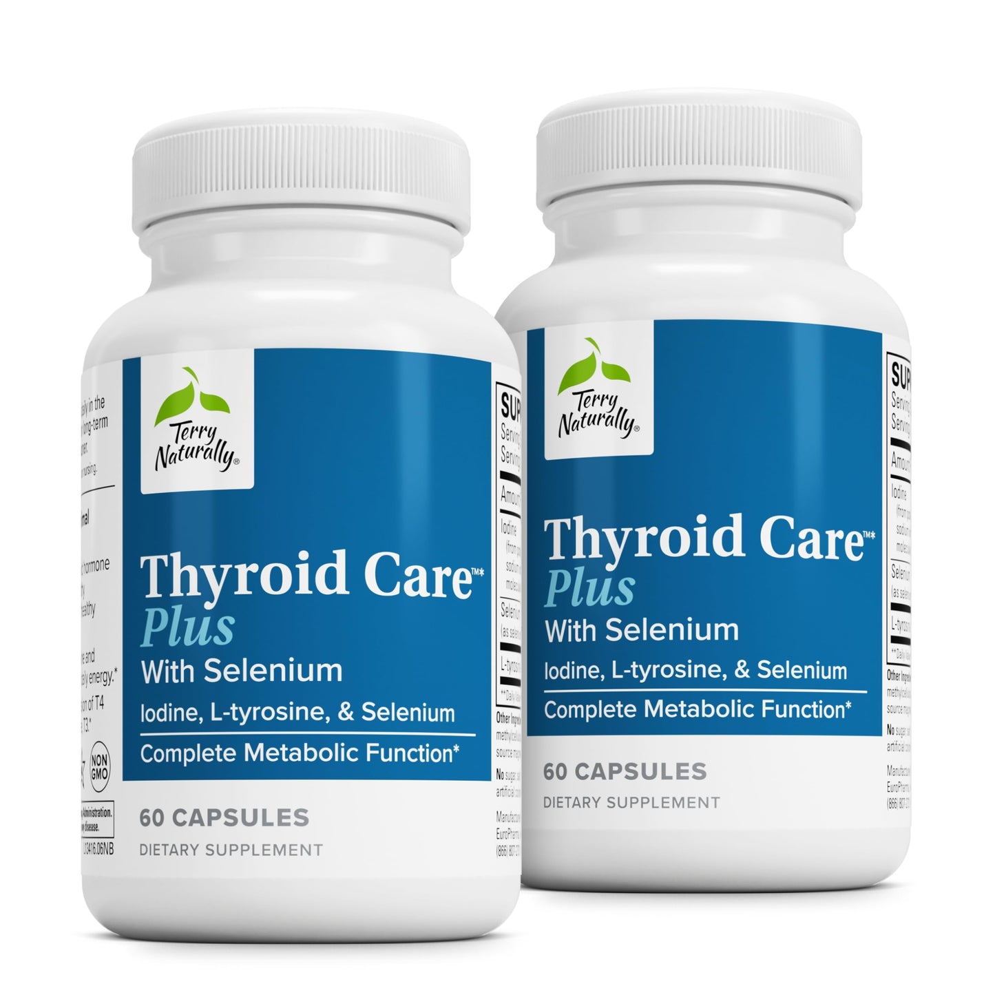 Terry Naturally Thyroid Care Plus - Thyroid Support with L-Tyrosine & Selenium