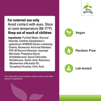 Terry Naturally Traumaplant Comfrey Cream - Non-Staining, PA-Free, Clinically Studied (3.53 oz)