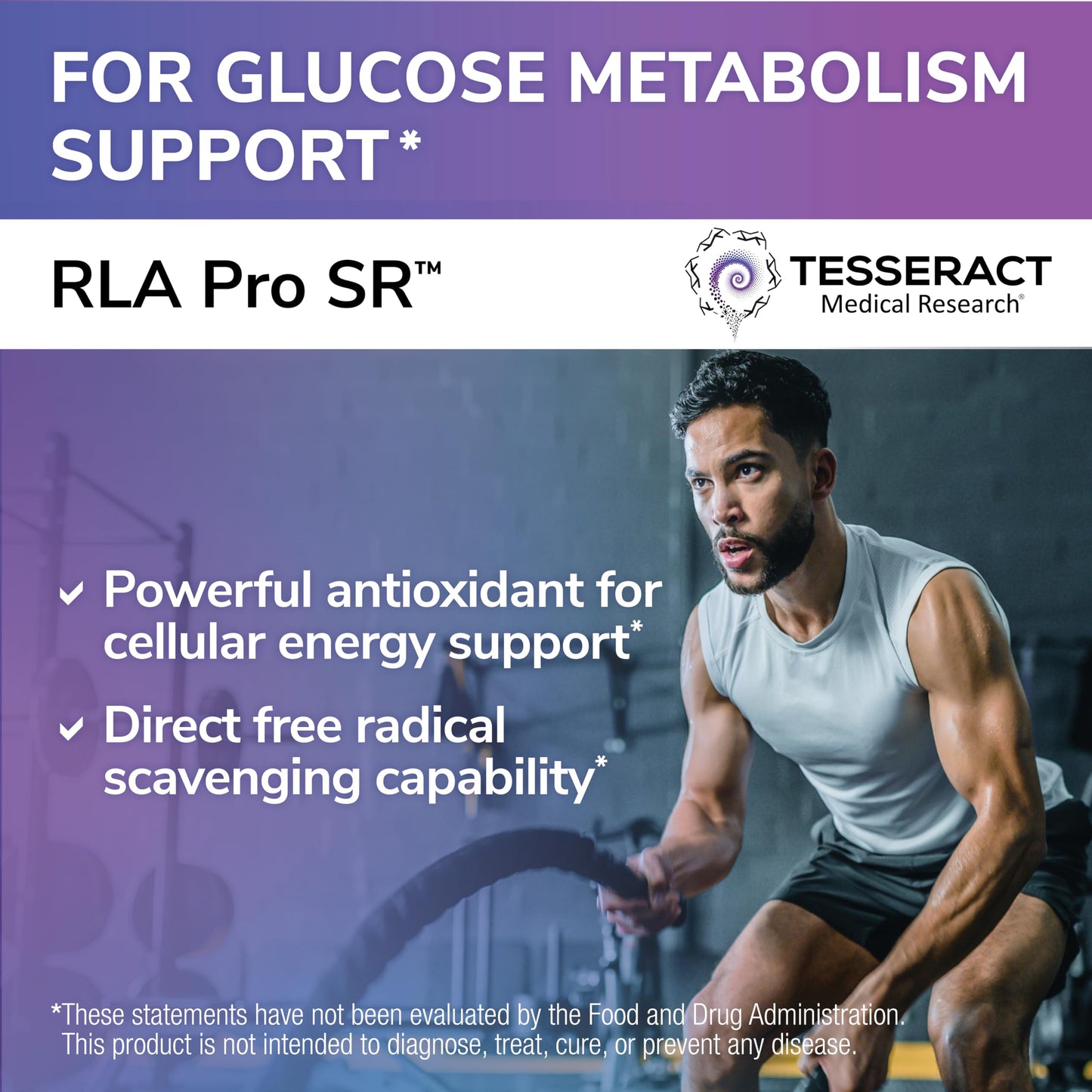 Tesseract RLA Pro SR – R-Lipoic Acid Supplement, 60 Capsules, Sustained-Release