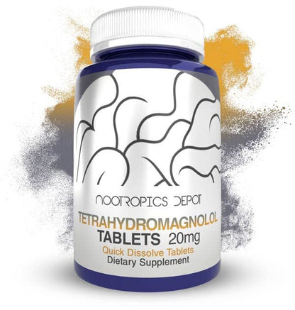Nootropics Depot Tetrahydromagnolol 20mg Quick-Dissolve Tablets | Magnolia Bark | 60 Count