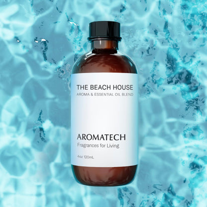AromaTech The Beach House Essential Oil Blend – Bergamot, Coconut Milk & Sandalwood | 4 fl oz (120 mL)