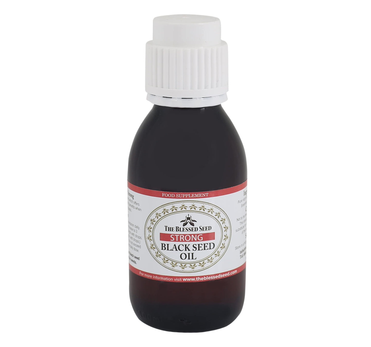 The Blessed Seed Strong Black Seed Oil – 100 ml | 100% Pure, Slow Cold-Pressed Antioxidant Health Supplement