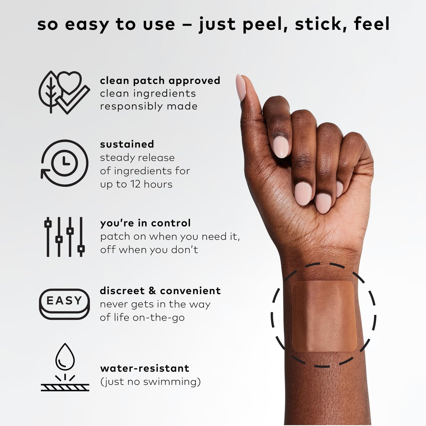 The Good Patch B12 Awake Patch | Caffeine, B12 & Green Tea for Natural Energy (24 Patches)