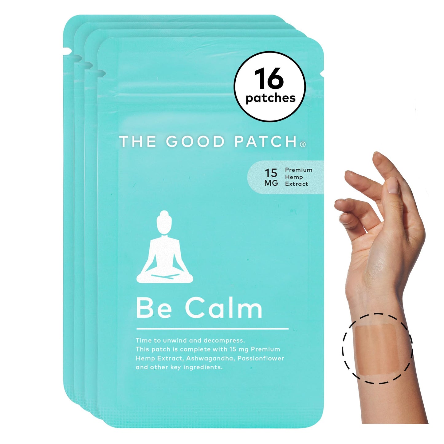 The Good Patch Be Calm Patch with Hemp – Unwind & Decompress