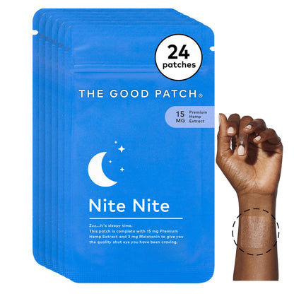 The Good Patch Nite Nite Sleep Patch - Hemp & Melatonin, 24-Pack