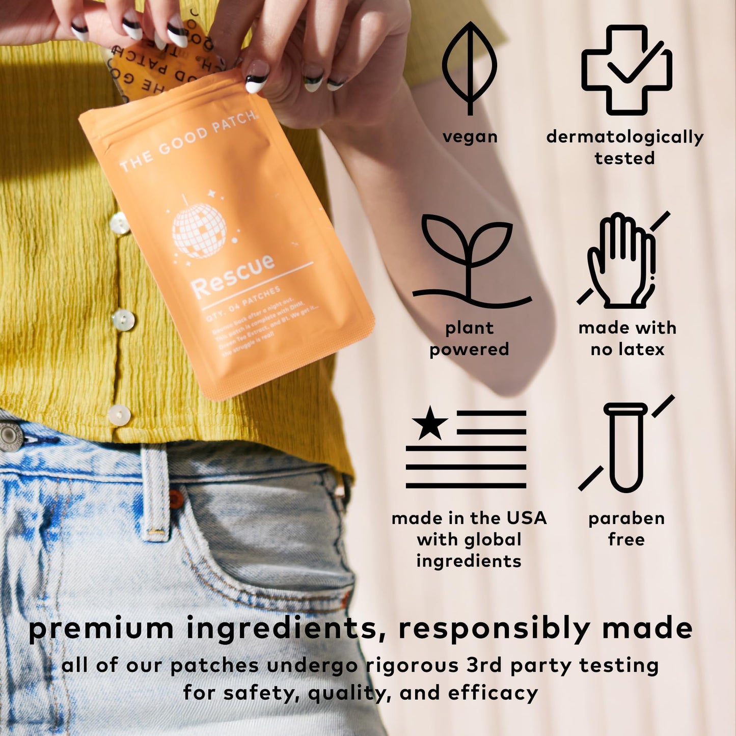 The Good Patch Rescue Recovery Patch – Plant-Powered Wellness (8 Patches)