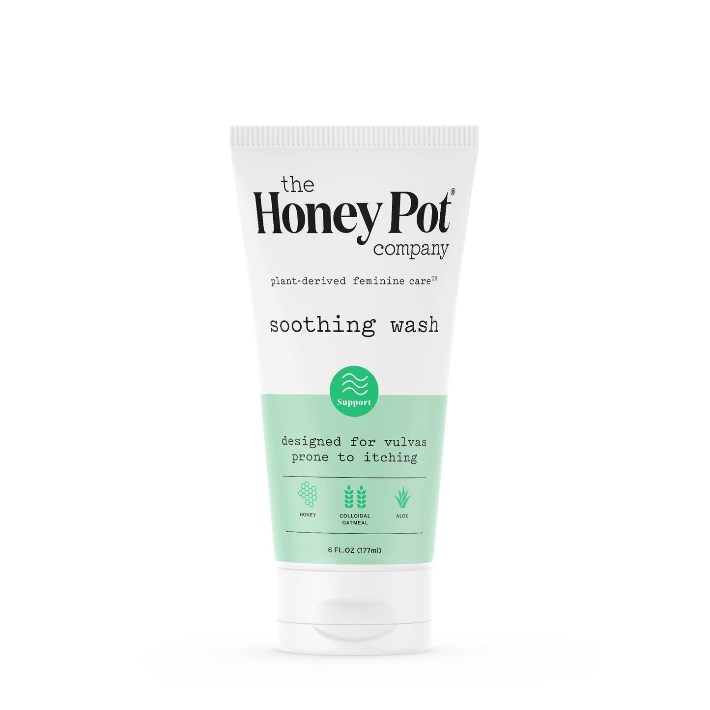 The Honey Pot Company - Anti-Itch Colloidal Oatmeal Wash | Ultra Mild Feminine Care | 6 fl oz