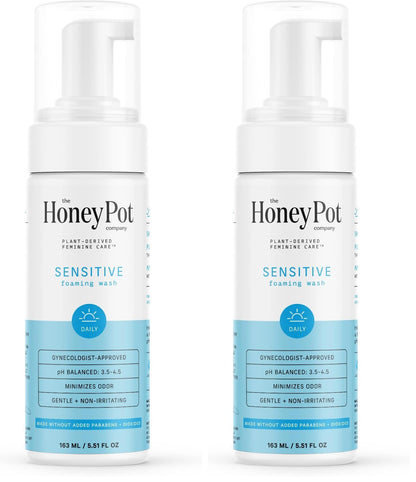 The Honey Pot Sensitive Feminine Wash – Herbal Infused, pH-Balanced, Pack of 2 (5.51 oz each)