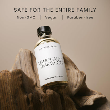 The Magic Scent Mahogany & Teakwood Diffuser Oil - Luxury Hotel & Home Scents (4 oz / 120 mL)