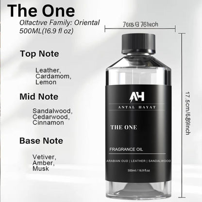 The One Hotel Scent Diffuser Oil – Luxury Aromatherapy Fragrance (Cardamom, Leather, Lemon, Cinnamon & Sandalwood)