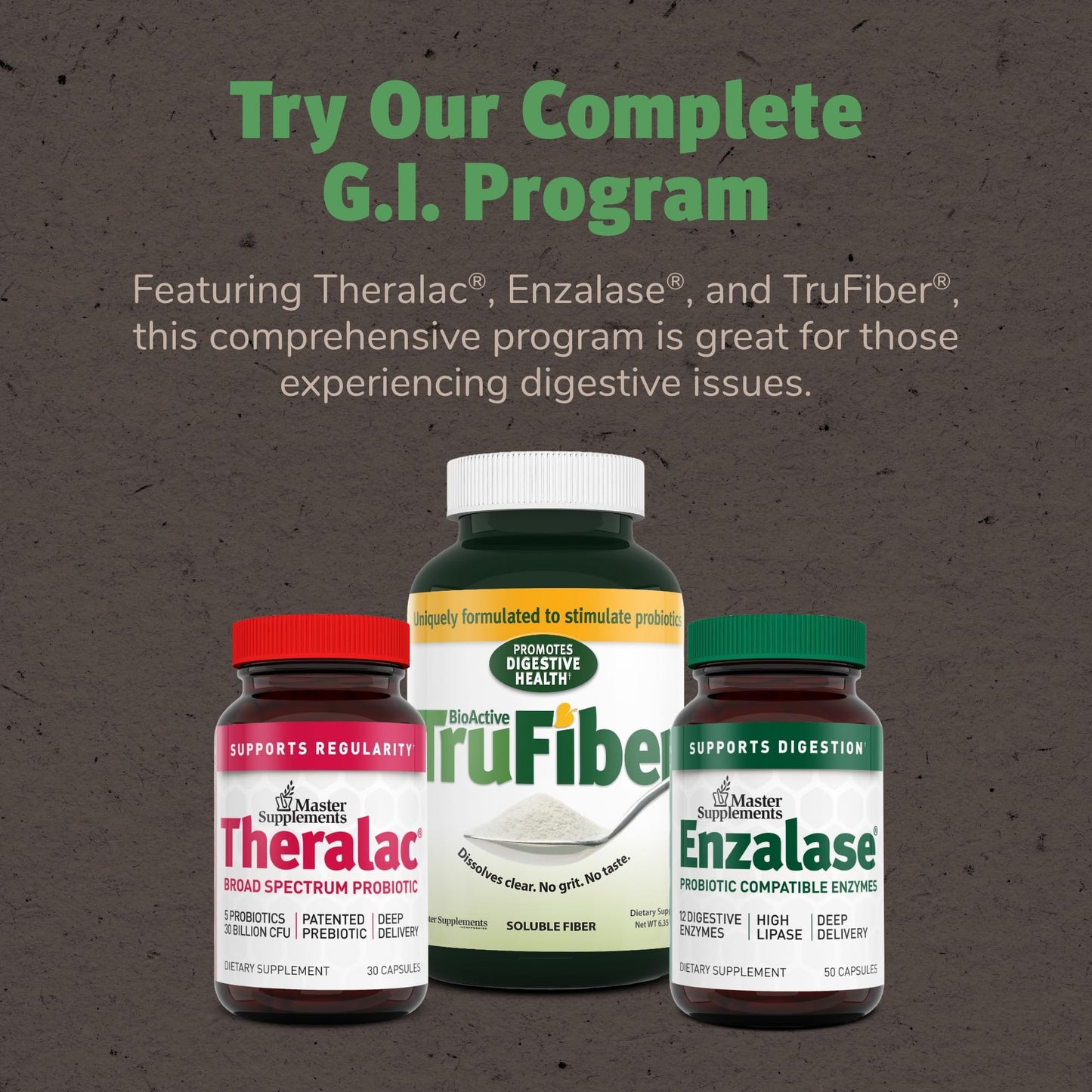 Theralac Master Supplements – 2-Pack Multi-Strain Probiotic for Gut Health, Gluten Free, 60 Servings