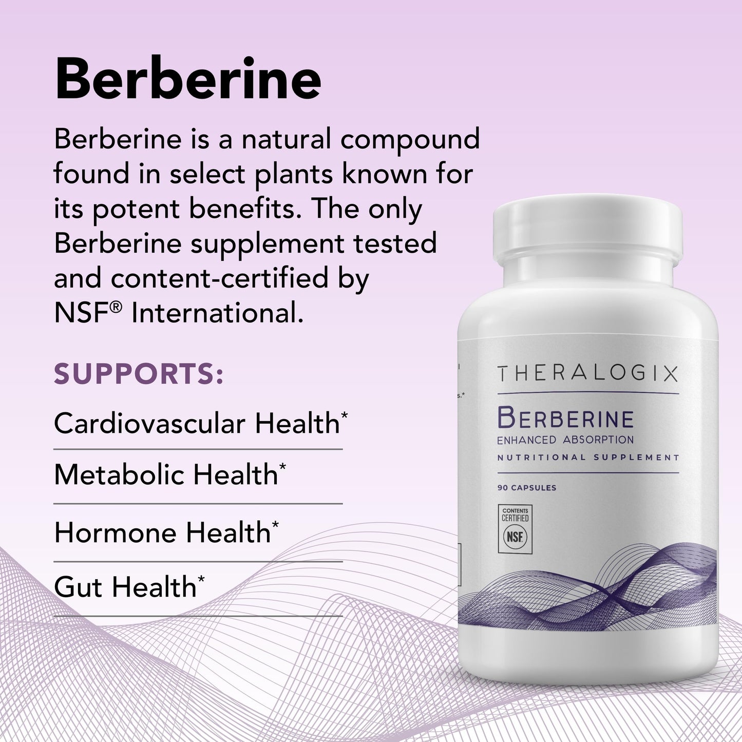 Theralogix Berberine Enhanced Absorption Phytosome – 90-Day Supply for Metabolic Health & Hormone Balance