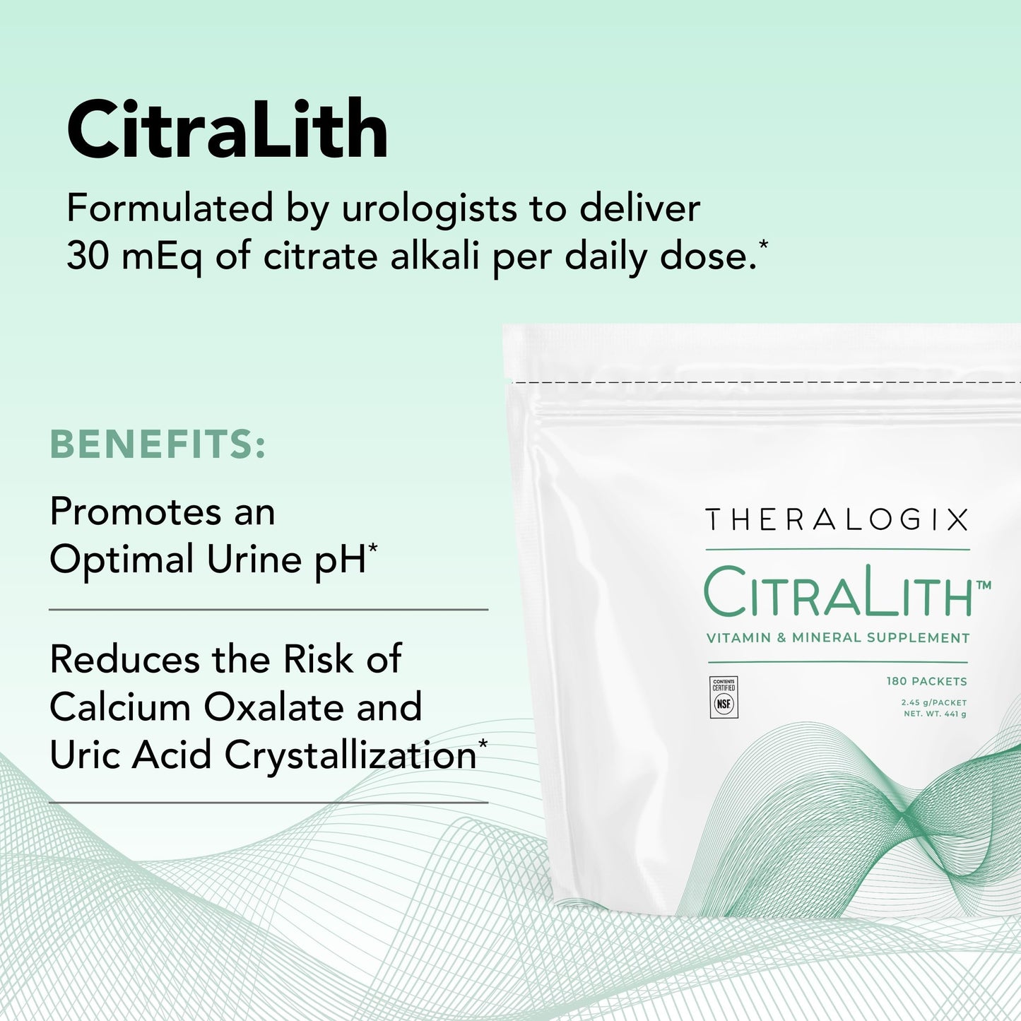 Theralogix CitraLith Kidney Health Supplement – Citrate, Magnesium & B6 | NSF Certified