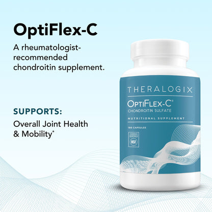 Theralogix OptiFlex-C Chondroitin Sulfate – 180 Capsules (90-Day Supply) – NSF Certified Joint Support