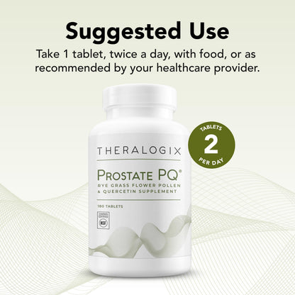 Theralogix Prostate PQ – Rye Grass Pollen Extract & Quercetin, 180 Tablets