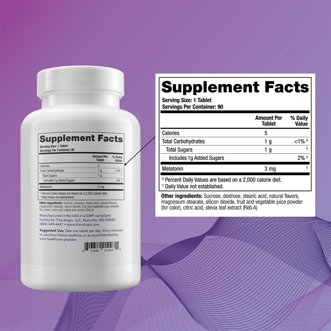 Theralogix Theratonin Melatonin – 90 Tablets | Sleep Support & Female Fertility