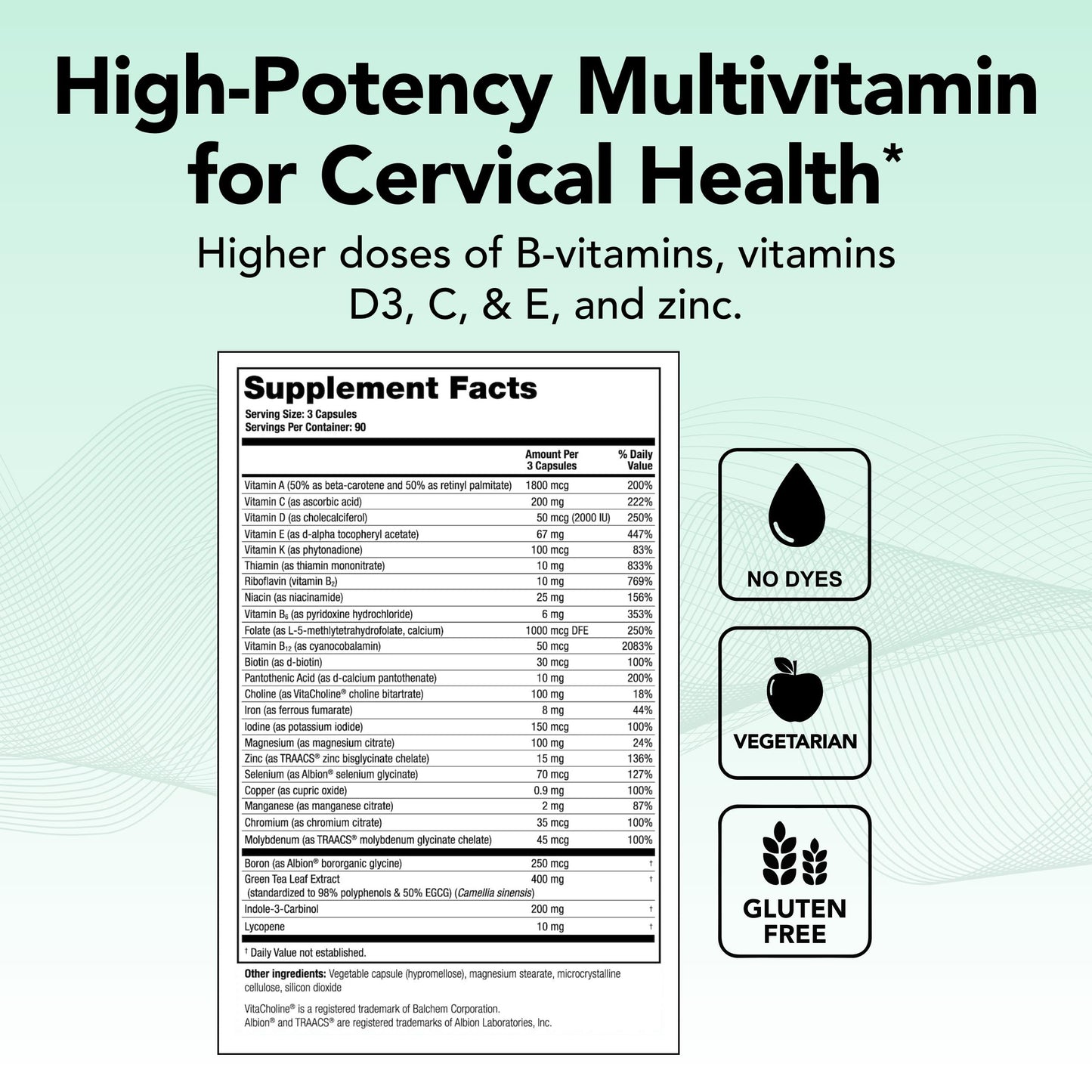 Theralogix ProCerv HP High-Potency Multivitamin – Immune Support for Men & Women – 270 Capsules (NSF Certified)