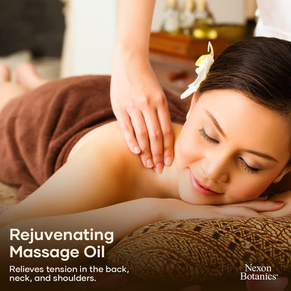 Sore Muscle Massage Oil – 8 oz with Arnica, Peppermint & Lavender | Nexon Botanics