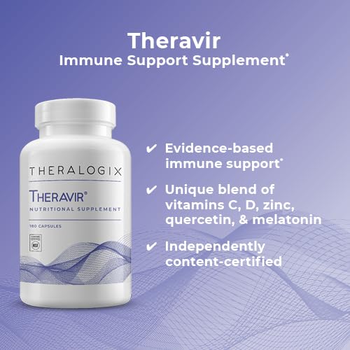 Theralogix Theravir Immune Support – 180 Capsules | NSF Certified