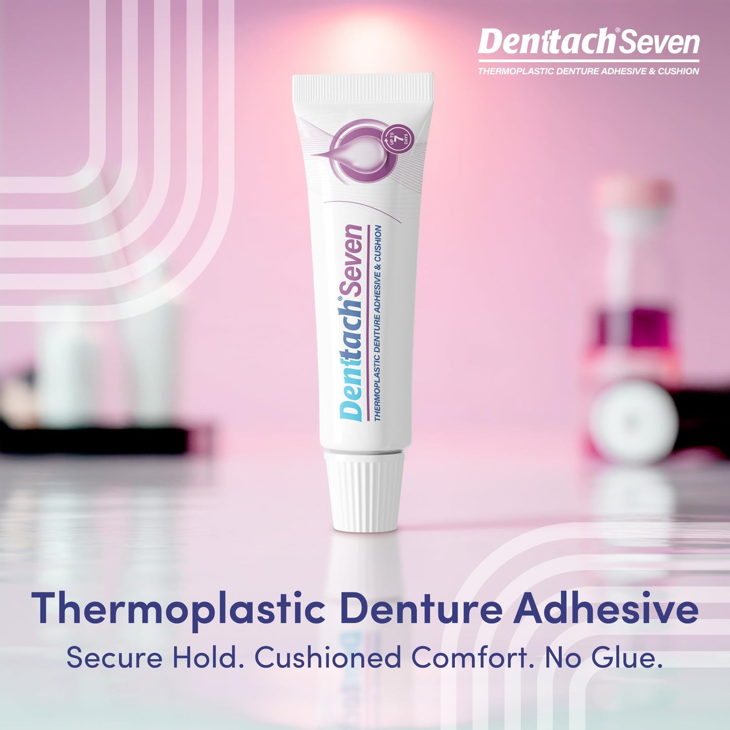 Denttach Seven Denture Adhesive - 7 Days Hold, Zinc-Free