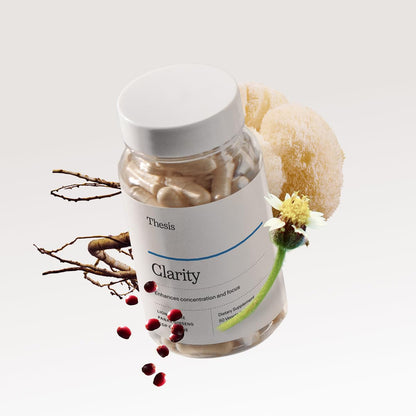 Thesis Clarity Nootropic for Focus & Memory — Vegan, Non-GMO, 25 Servings | THESIS