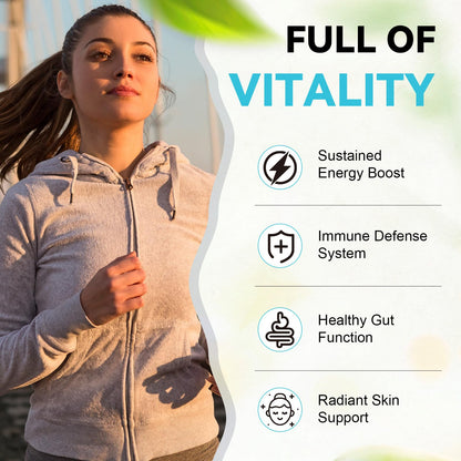 4-in-1 Gut Health Supplement with 60B CFU Probiotics for Immunity & Skin | Women & Men