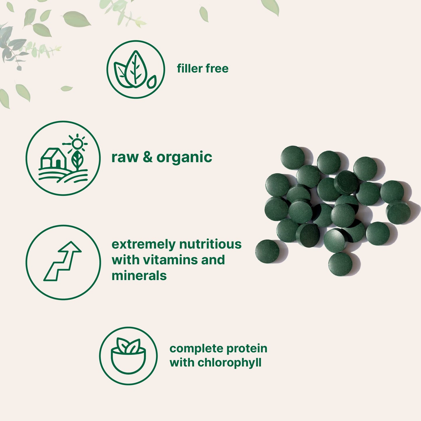 Micro Ingredients Organic Spirulina – 3000mg per Serving, 720 Tablets
