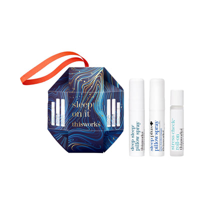 This Works Sleep On It Kit – Mini Set with Pillow Sprays & Stress Check Roll-On (5ml Each)