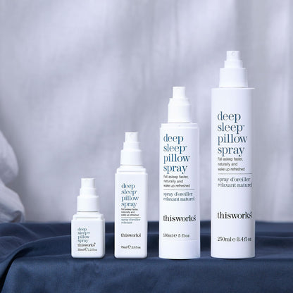 THISWORKS Deep Sleep Pillow Spray – 250 ml | Natural Aromatherapy Sleep Aid with Lavender, Vetivert & Chamomile