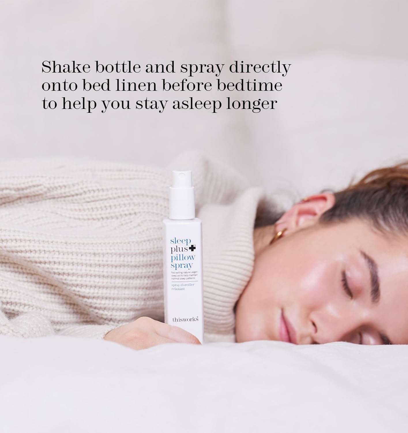 THISWORKS Sleep Plus Pillow Spray – Fast-Acting Rest with Lavender, Vetivert & Camomile, 100ml