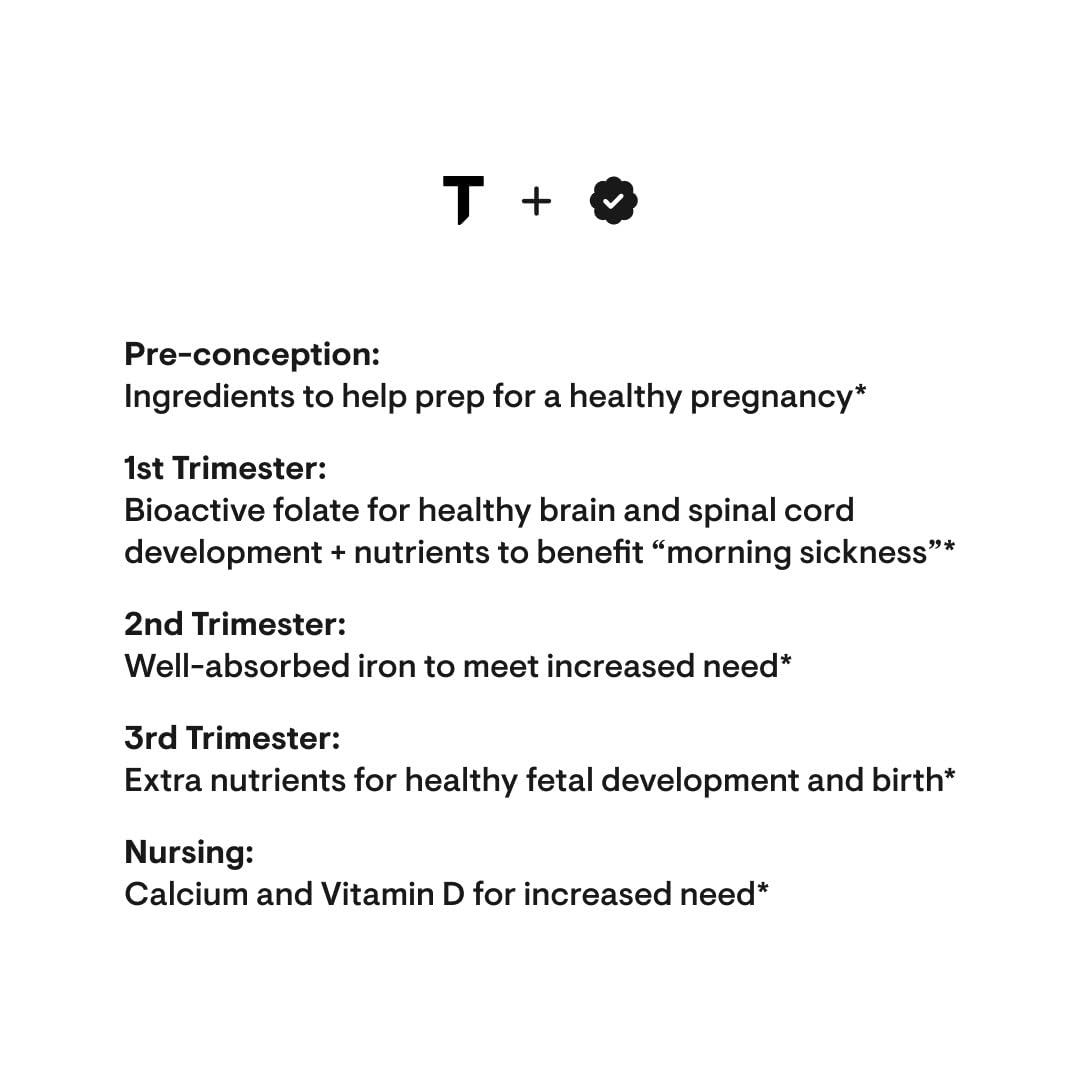 Thorne Basic Prenatal – Folate Multi with Choline | 90 Capsules (30 Servings) | Gluten, Dairy & Soy-Free
