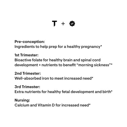 Thorne Basic Prenatal – Folate Multi with Choline | 90 Capsules (30 Servings) | Gluten, Dairy & Soy-Free