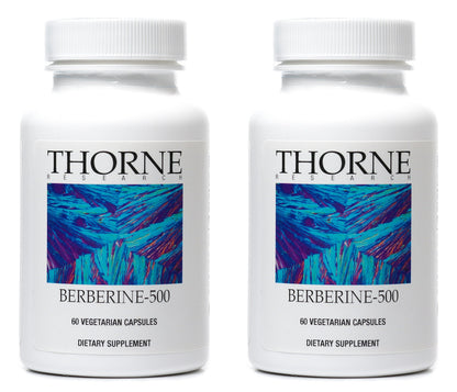 THORNE BERBERINE-500 (Pack of 2) – 60 Capsules Each
