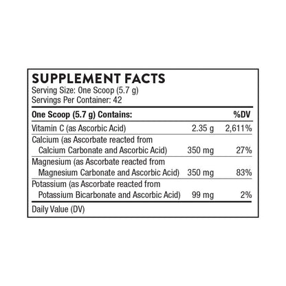 THORNE Buffered C Powder with Calcium, Magnesium & Potassium | Immune Support, Collagen Formation & Antioxidant Protection - 8.32 Oz