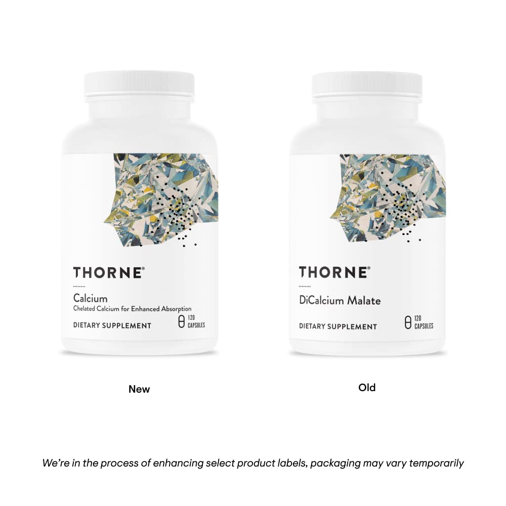 Thorne Calcium DimaCal - Chelated Calcium for Enhanced Absorption | 120 Capsules