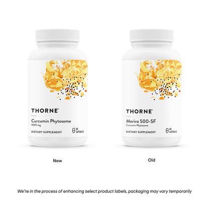 THORNE Curcumin Phytosome 1000 mg (Meriva) – Clinically Studied, High Absorption – 30 Servings