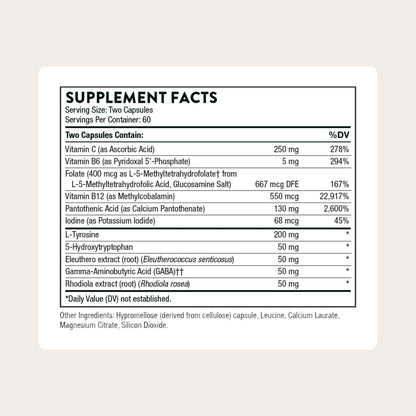 THORNE Emotion Balance Support (Formerly Deproloft-HF) – Botanical Supplement for Positivity & Stress Management | 120 Capsules