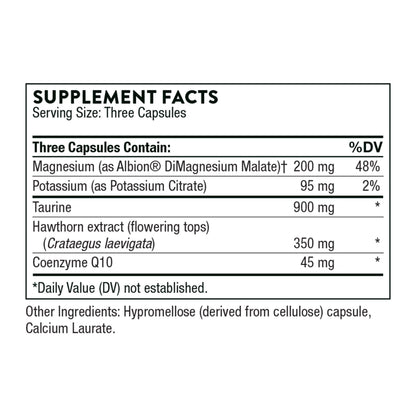THORNE Heart Health Complex – CoQ10, Taurine & Hawthorn | 90 Capsules