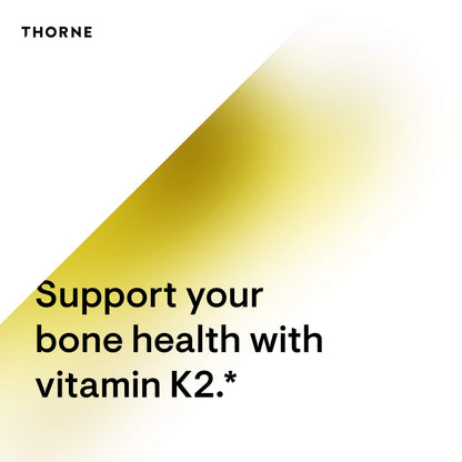 THORNE Vitamin K2 Liquid (1 mg/Drop) – Heart & Bone Support, Gluten/Dairy/Soy Free | 1 Fl Oz