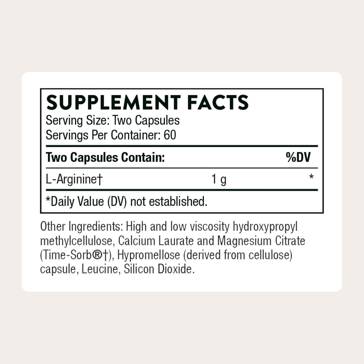 THORNE L-Arginine Sustained Release (Perfusia-SR) - Heart Support, Nitric Oxide & Blood Flow - 60 Servings