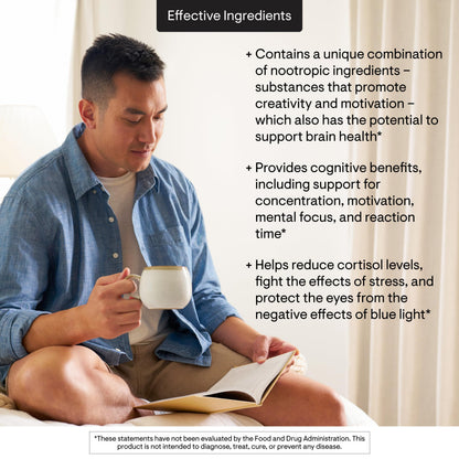 THORNE Memoractiv – Nootropic Brain Support for Focus, Creativity, and Concentration | 60 Capsules