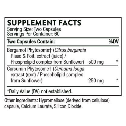 THORNE Metabolic Health – Gut Health & Weight Management with Bergamot & Turmeric (60 Servings)