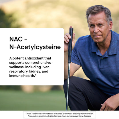 THORNE NAC N-Acetylcysteine 500mg - Supports Respiratory Health & Immune Function - 90 Servings