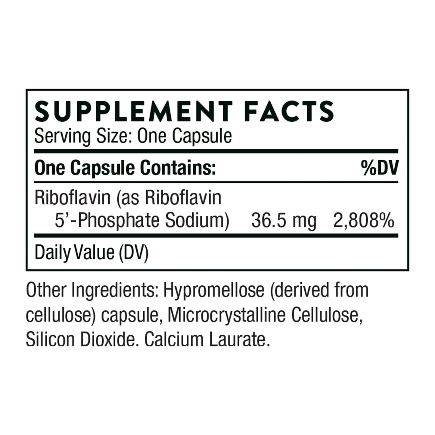 THORNE Riboflavin 5'-Phosphate - Bioactive Vitamin B2 for Methylation Support* - 60 Capsules